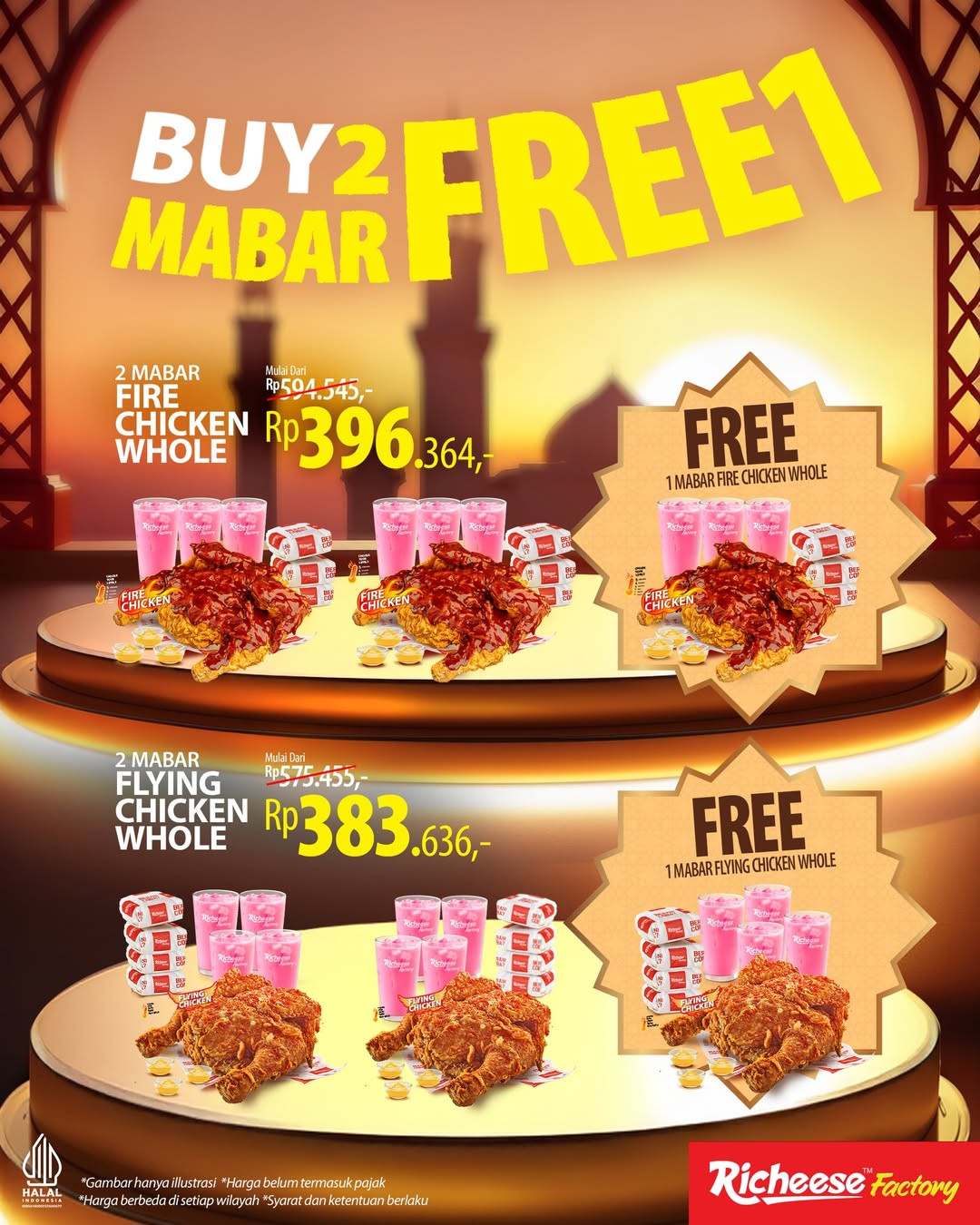 Promo Bukber Ramadan Richeese Factory: Beli 2 Mabar Gratis 1 - Image 2