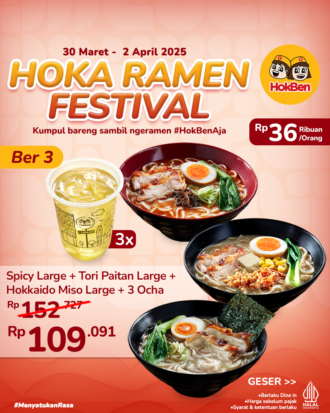 Hoka Ramen Festival HokBen - Promo Ramen Murah Mulai Dari Rp 29 Ribuan - Image 3