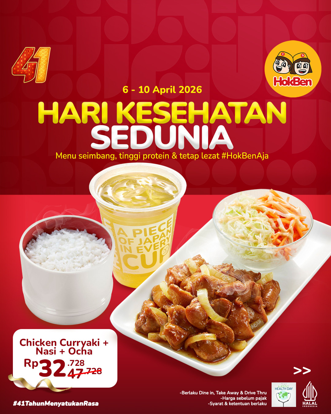 Promo HokBen Hari Kesehatan Sedunia 2026: Menu Sehat & Hemat Cuma Rp32,728 - Image 4