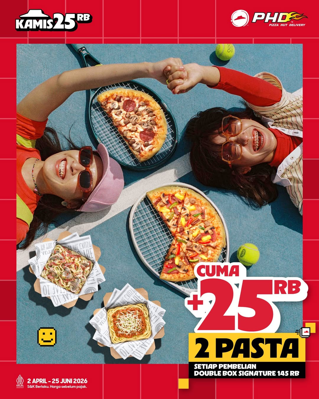 Promo PHD Kamis: Tambah 25,000 Dapat 2 Pasta