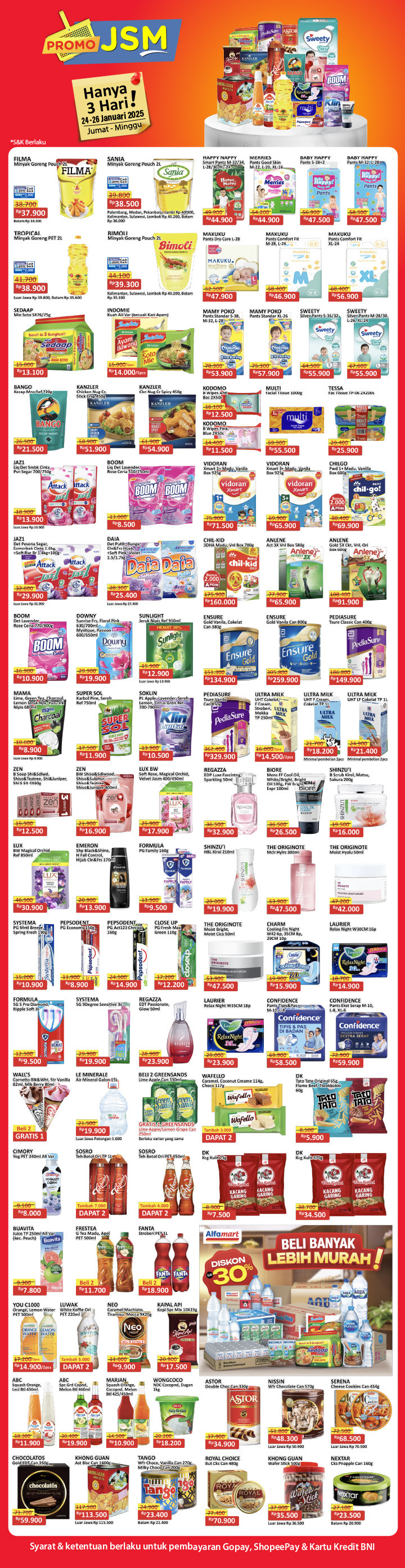 Promo  Alfamart JSM Periode 24 - 26 Januari 2025 - Image 2