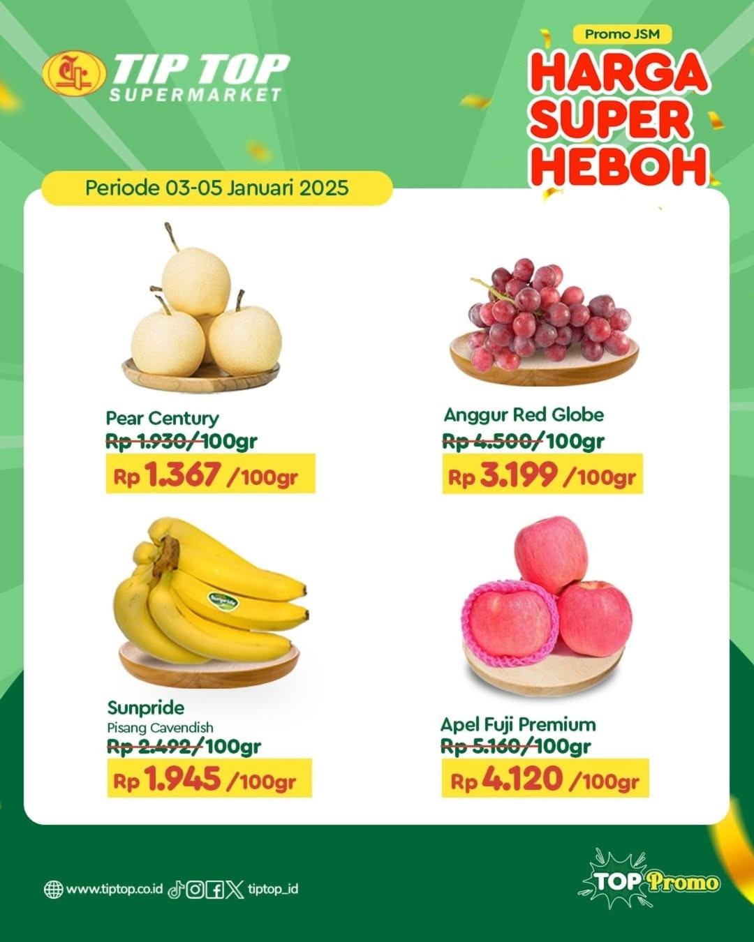 Promo Tip Top JSM Harga Super Heboh  3 - 5 Januari 2025