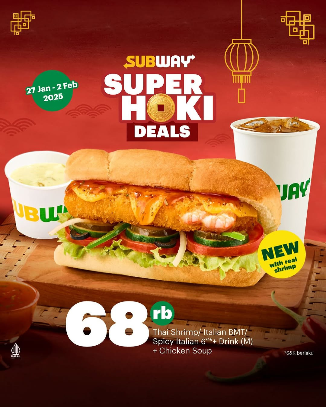 Promo Subway Super Hoki Deals Rp 68K - Image 2