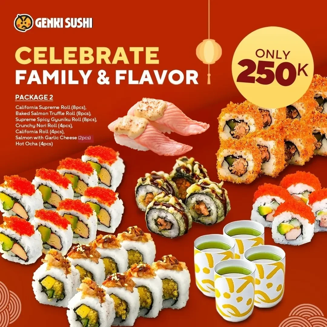 Promo Genki Sushi Chinese New Year Package Rp 250K - Image 3