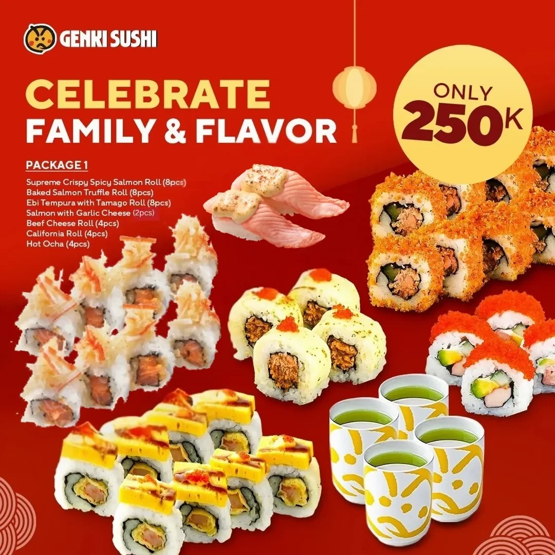 Promo Genki Sushi Chinese New Year Package Rp 250K - Image 2