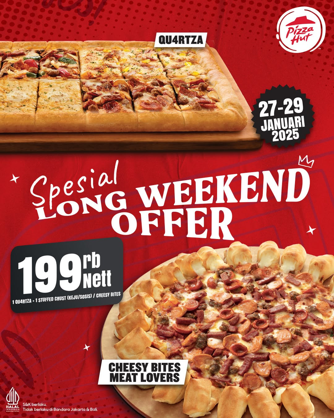 Promo Pizza Hut Long Weekend Offer