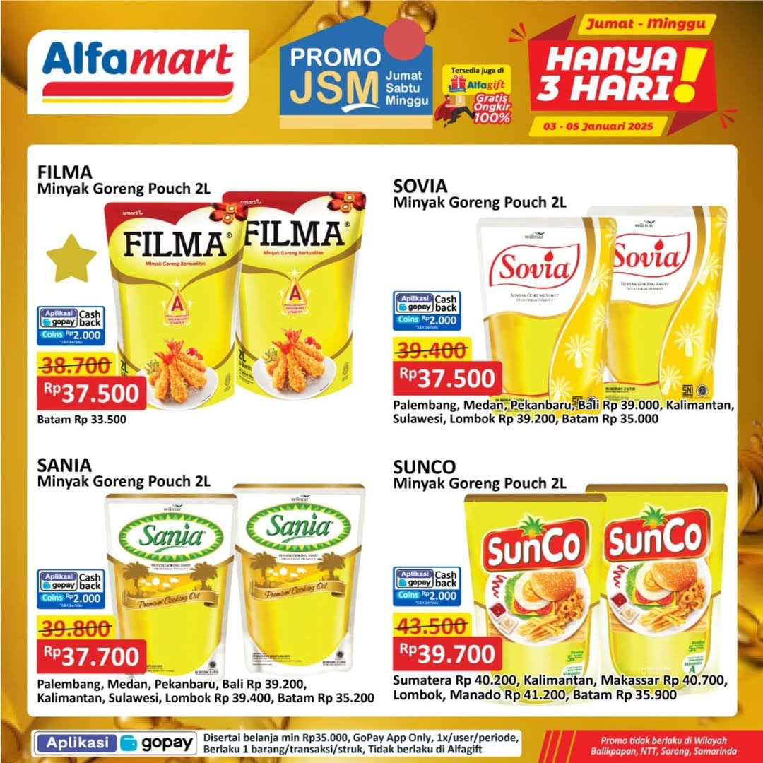 Promo Alfamart JSM Weekend Periode 3 - 5 Januari 2025