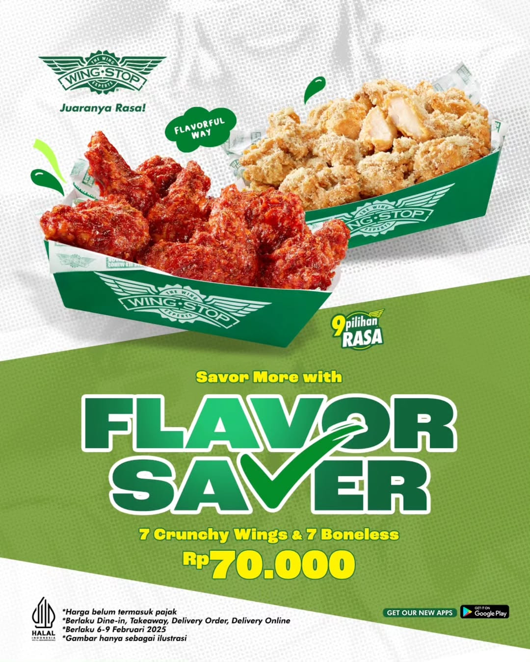 Promo Wingstop Flavor Saver 14 Ayam Rp 70.000 - Image 2