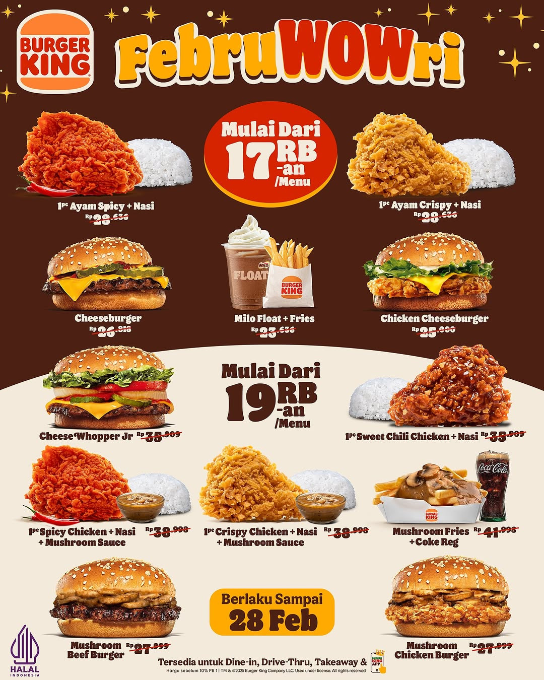 Promo Burger King FebruWOWri Mulai Dari Rp 17 Ribuan - Image 2