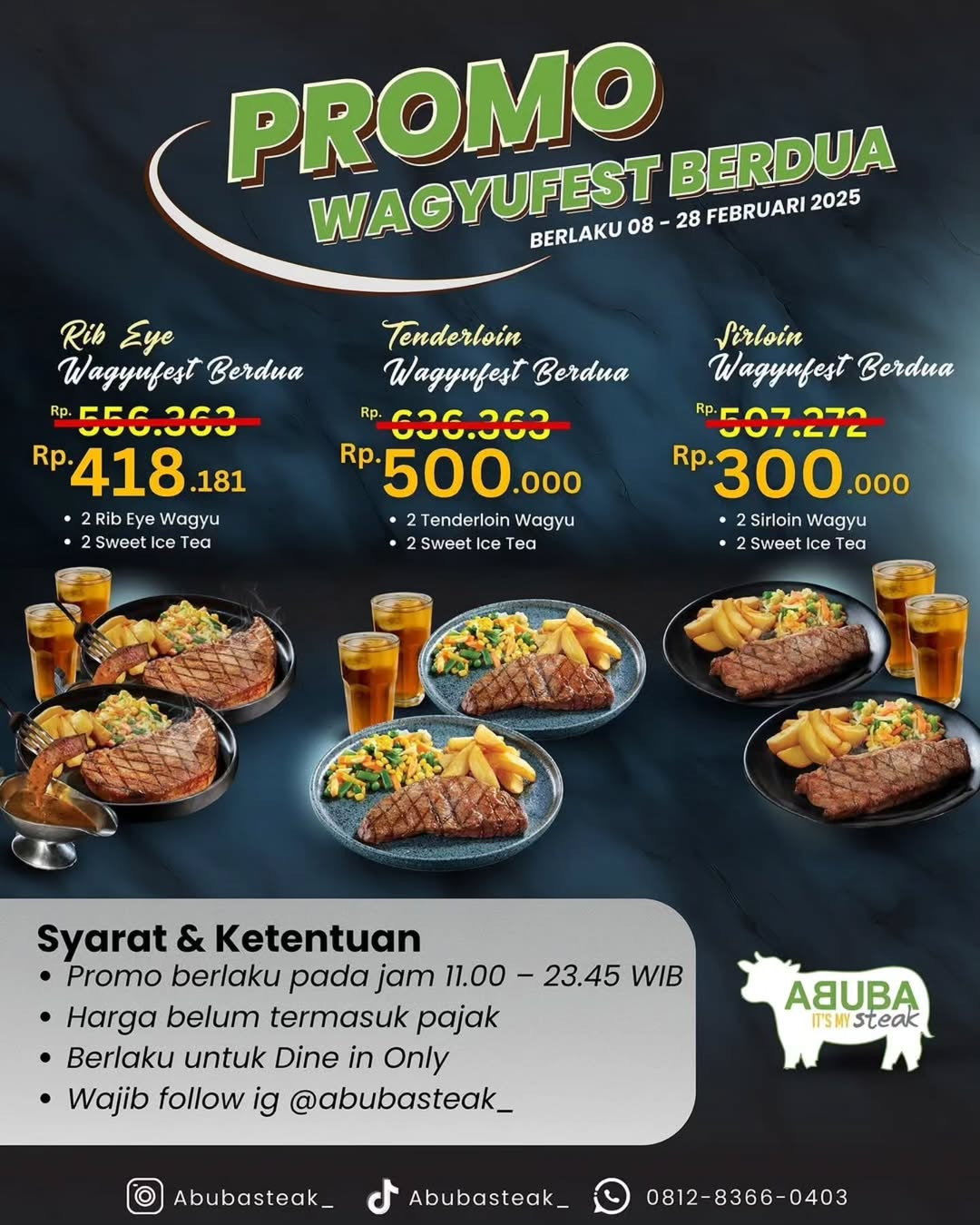 Promo Abuba Steak Wagyufest Berdua Mulai Dari Rp 300.000 - Image 2