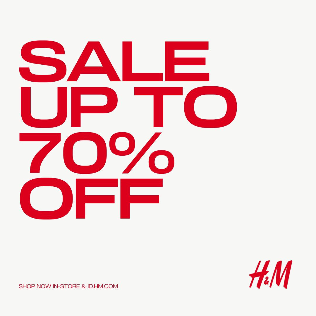 Promo H&M Diskon s/d 70% January 2025