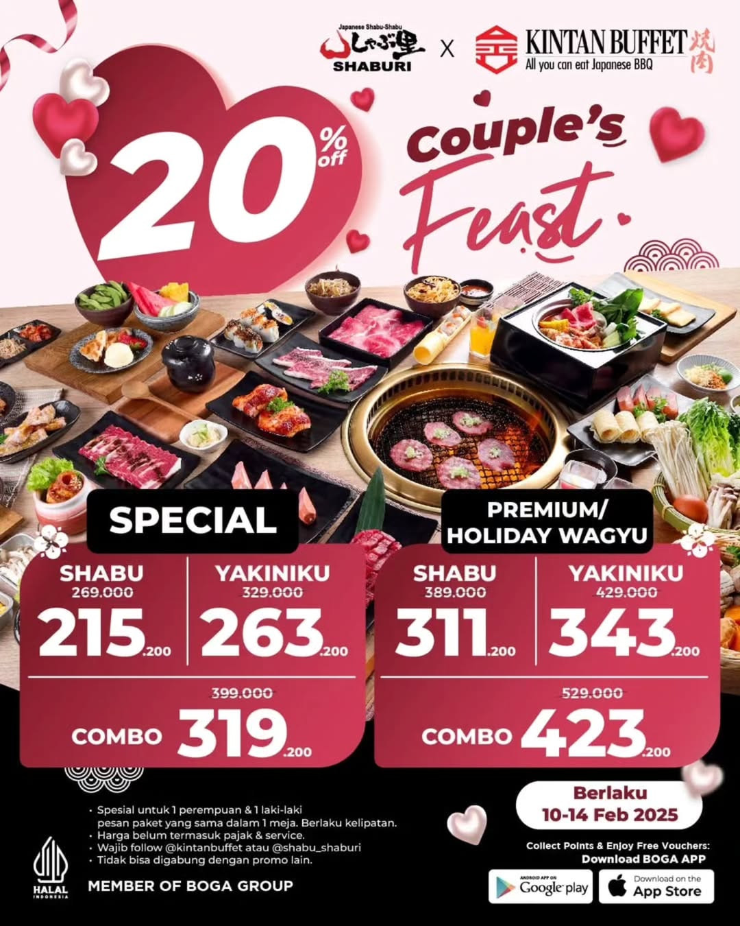 Promo Kintan Buffet & Shaburi AYCE Couple Feast Diskon 20% - Image 2