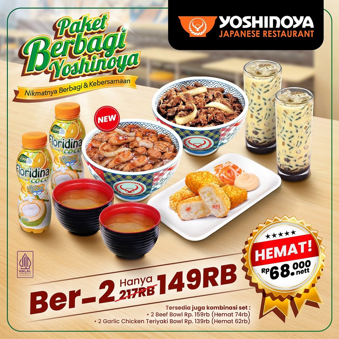 Promo Yoshinoya Berdua Hanya Rp 149.000 - Image 2