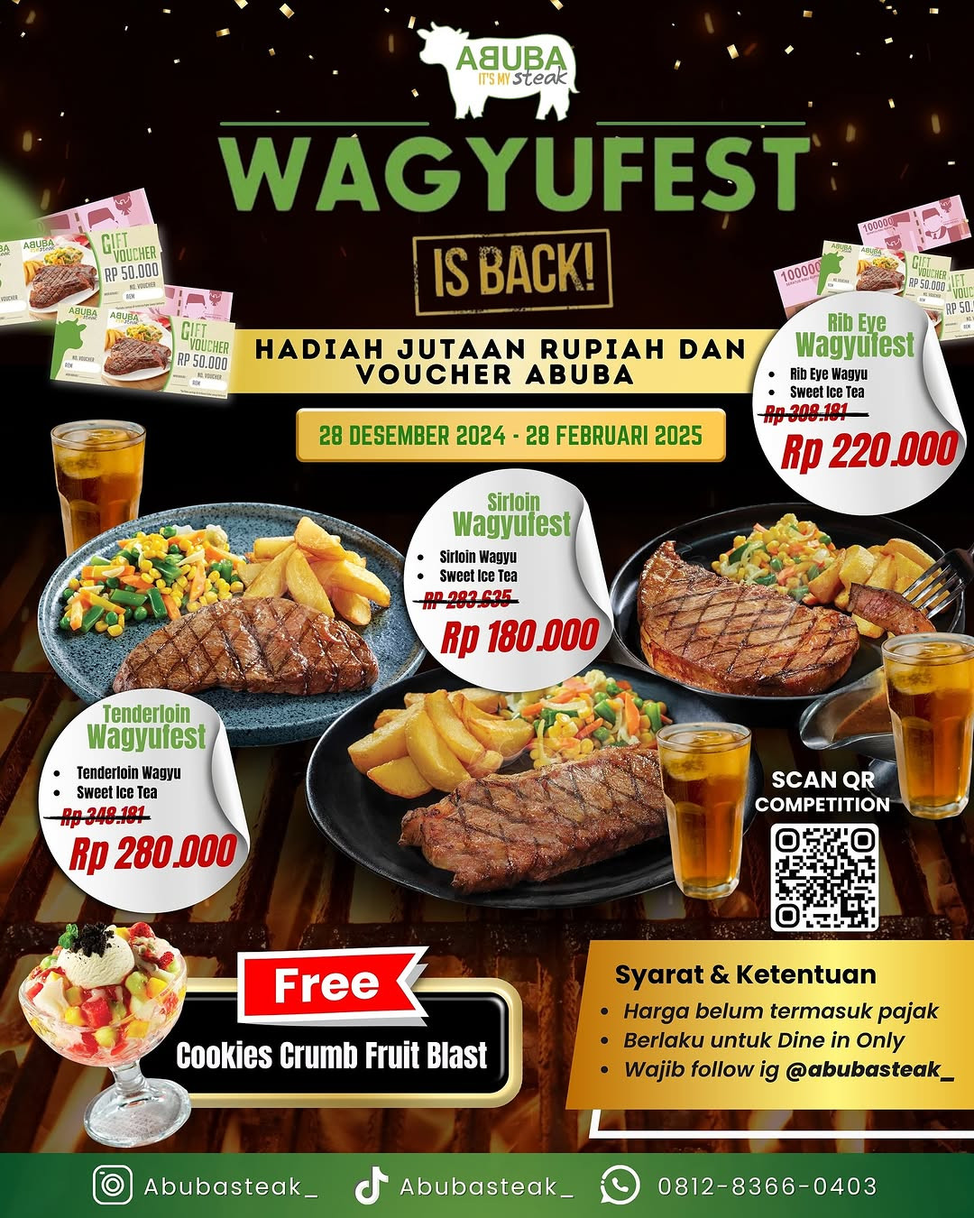 Promo Abuba Steak Wagyufest Mulai Dari Rp 180.000/Set
