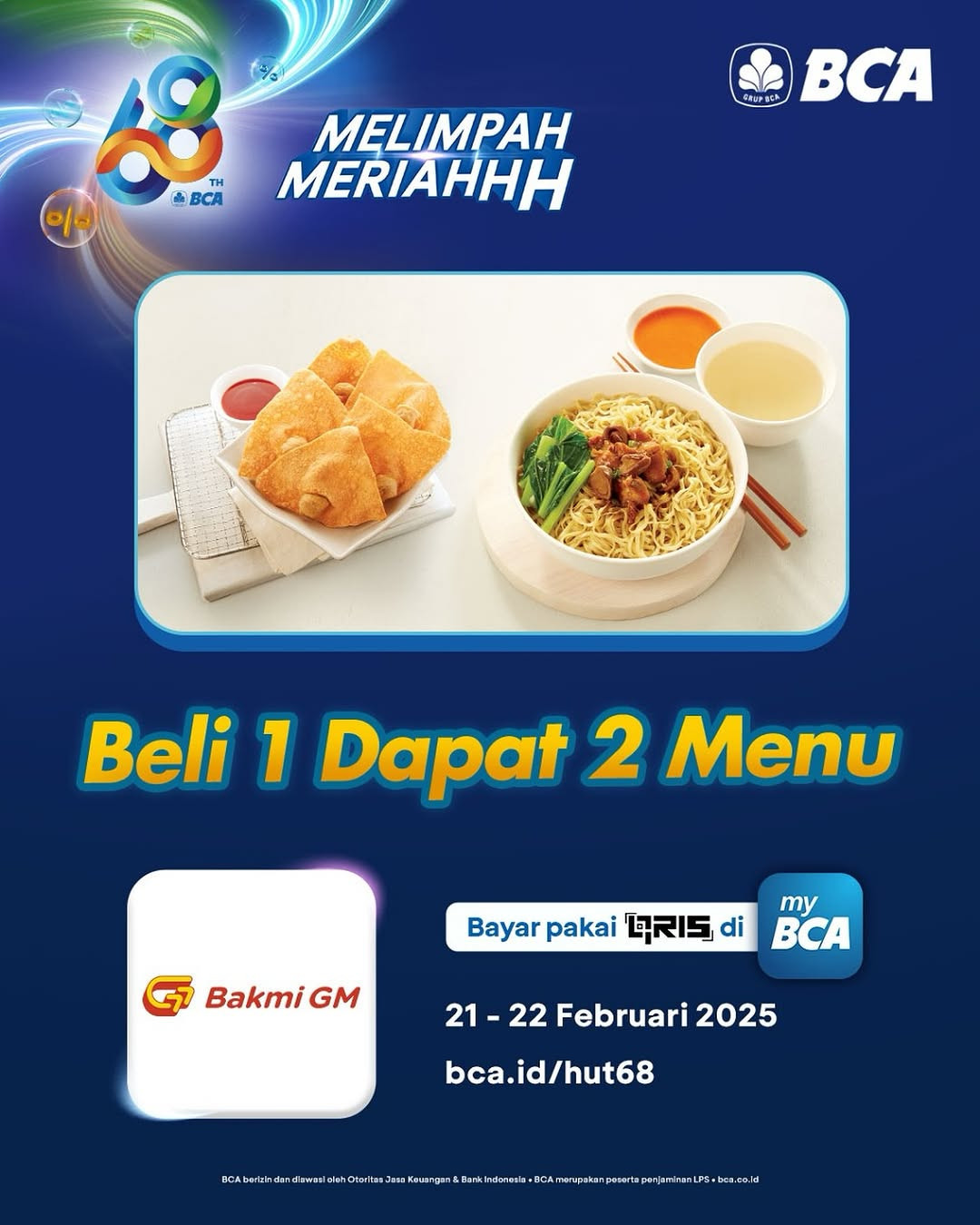 Promo Bakmi GM HUT BCA Beli 1 Dapat 2 Menu - Image 2