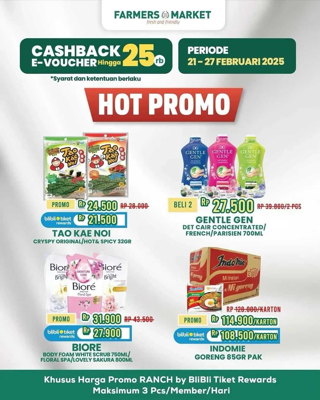 Promo Farmers Market Hot Promo Periode 21 - 27 Februari 2025
