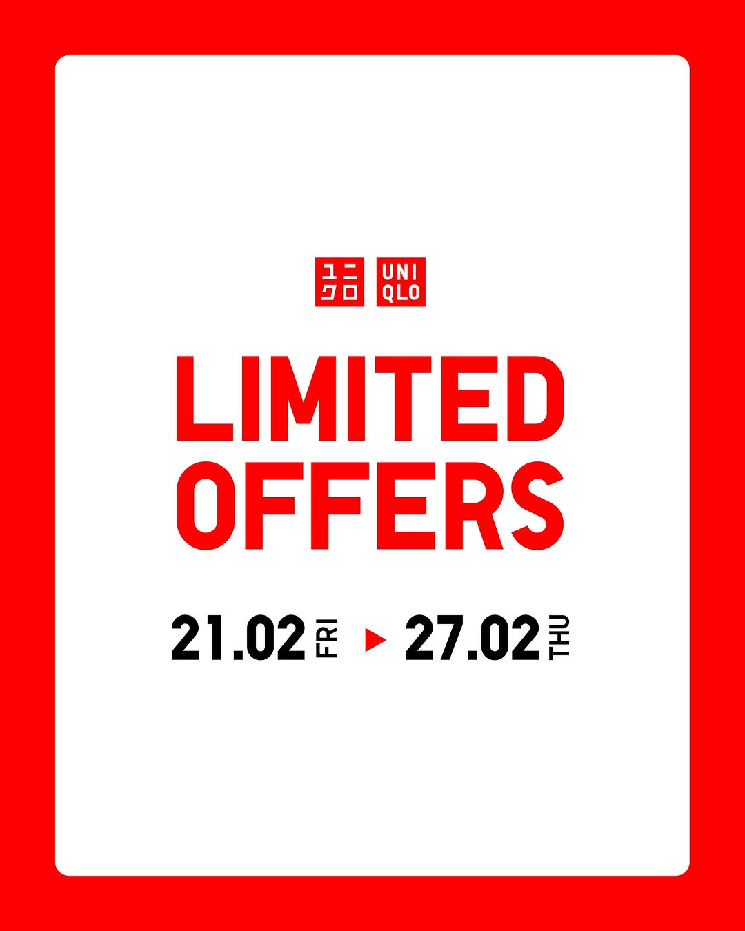 Promo Uniqlo Limited Offers Periode 21 - 27 Februari 2025 - Image 2