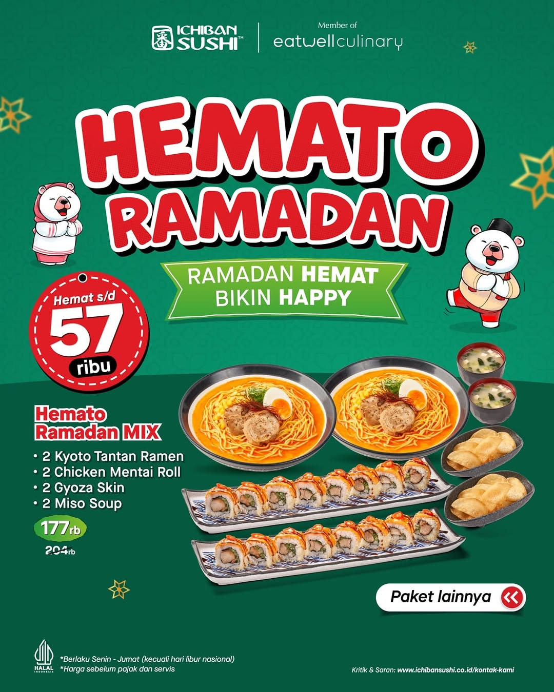 Promo Ichiban Sushi Hemato Ramadan Lebih Hemat Rp 57.000 - Image 2