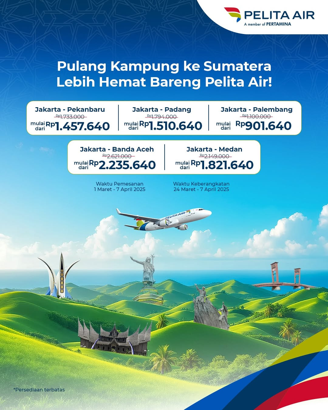 Promo Pelita Air Harga Khusus ke Sumatera - Image 2