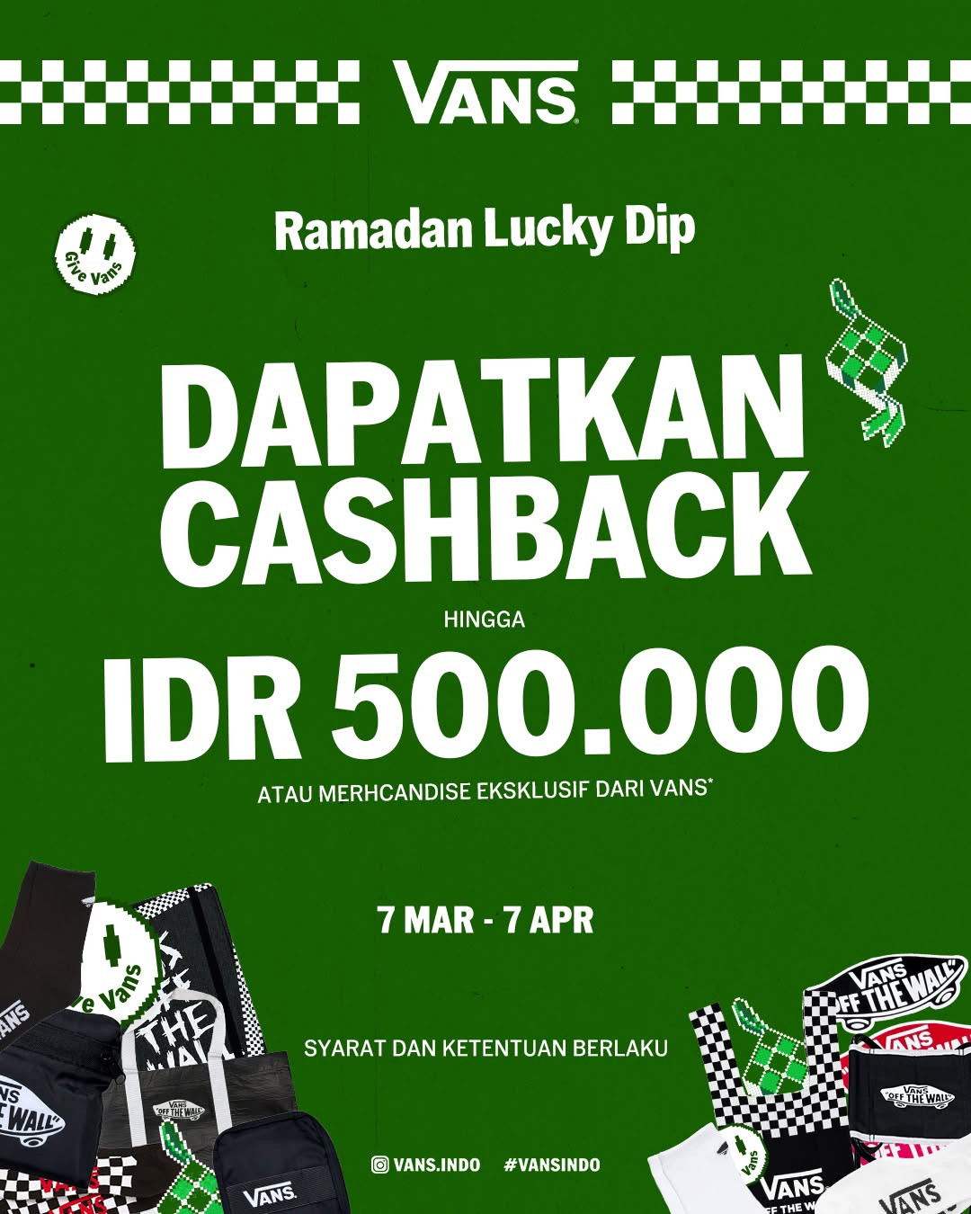 Promo Vans Ramadan Lucky Dip Cashback s/d Rp 500.000 - Image 2