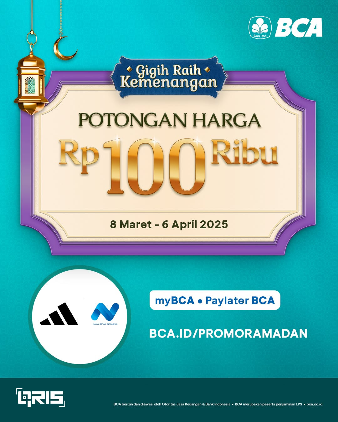 Promo Vans dan Adidas Diskon Rp 100.000 dengan QRIS MyBCA dan Paylater BCA - Image 2