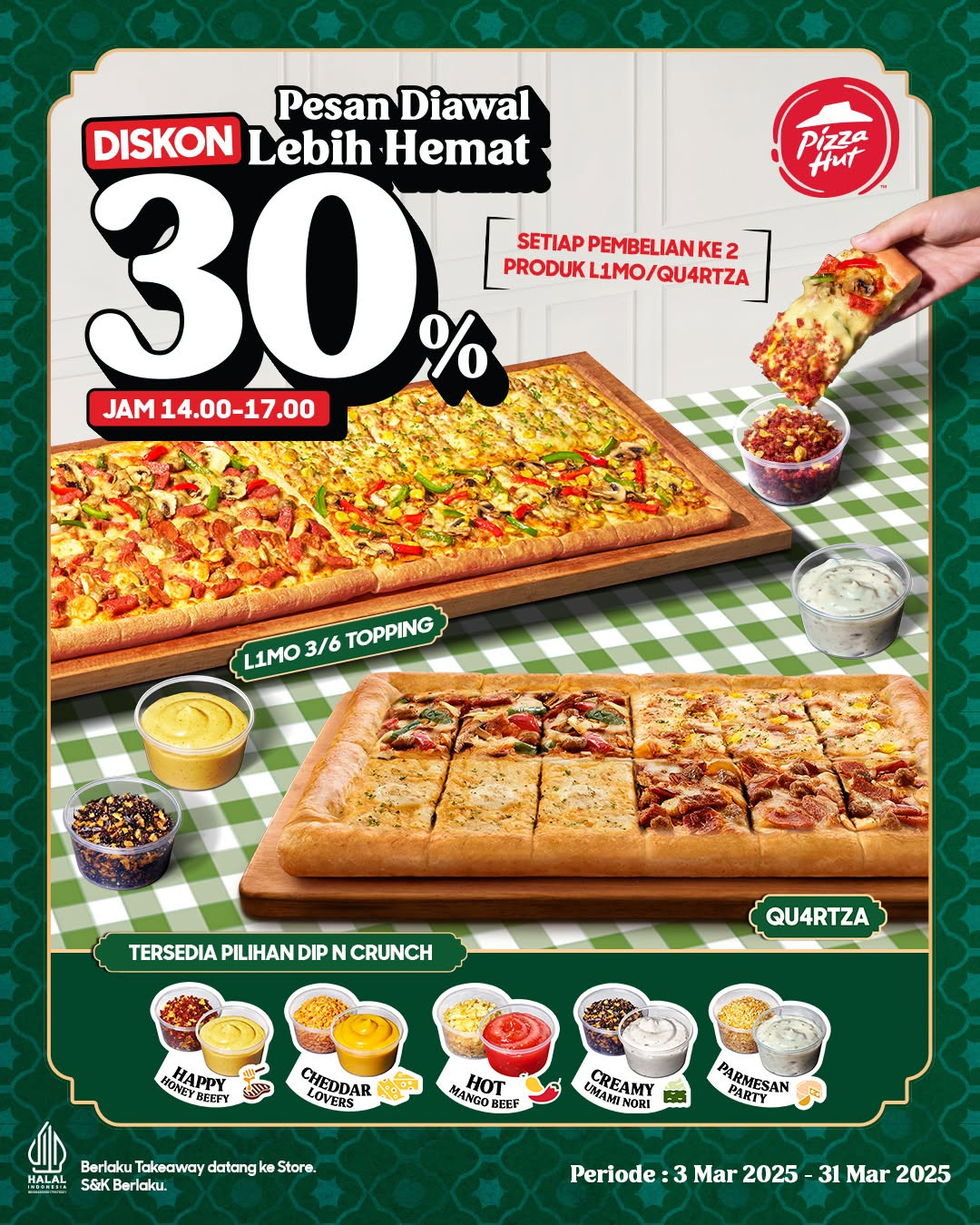 Promo Pizza Hut Pesan Lebih Awal Diskon 30% - Image 2