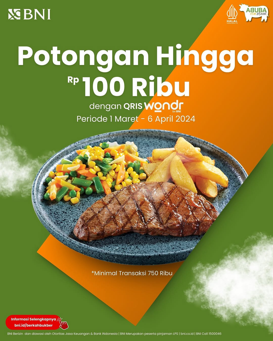 Promo Abuba Steak Potongan Harga dengan QRIS WONDR BNI - Image 2