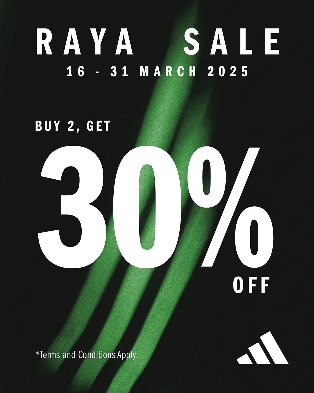 Promo Adidas Raya Sale, Beli 2 Diskon 30%