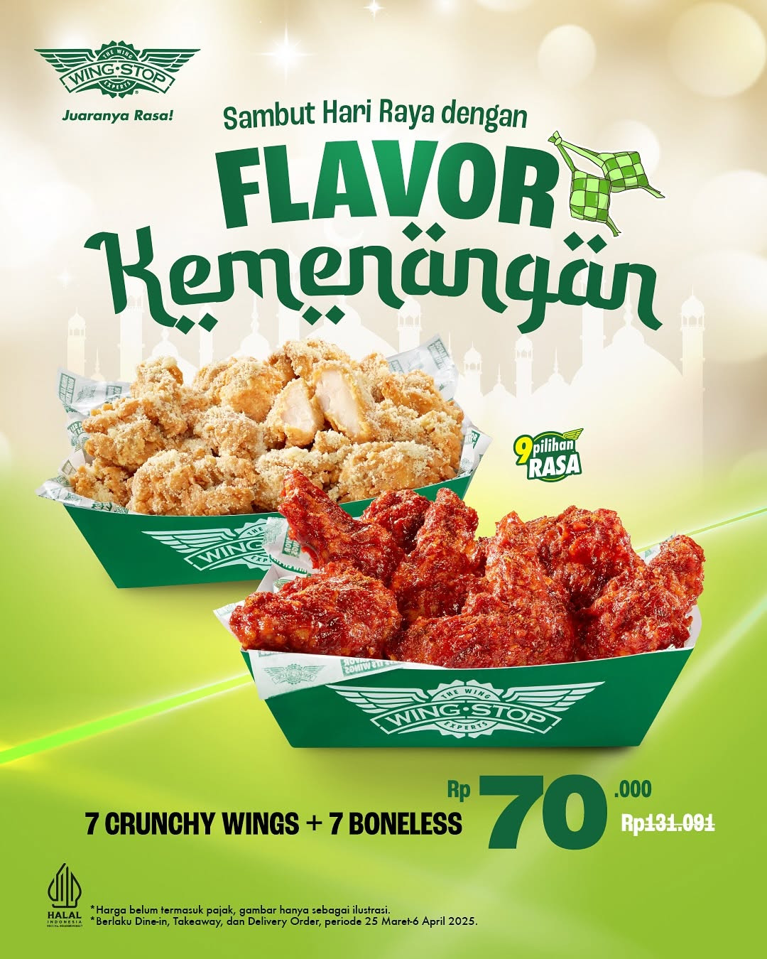 Promo Wingstop Flavor Kemenangan 14 Wings Rp 70.000 - Image 2