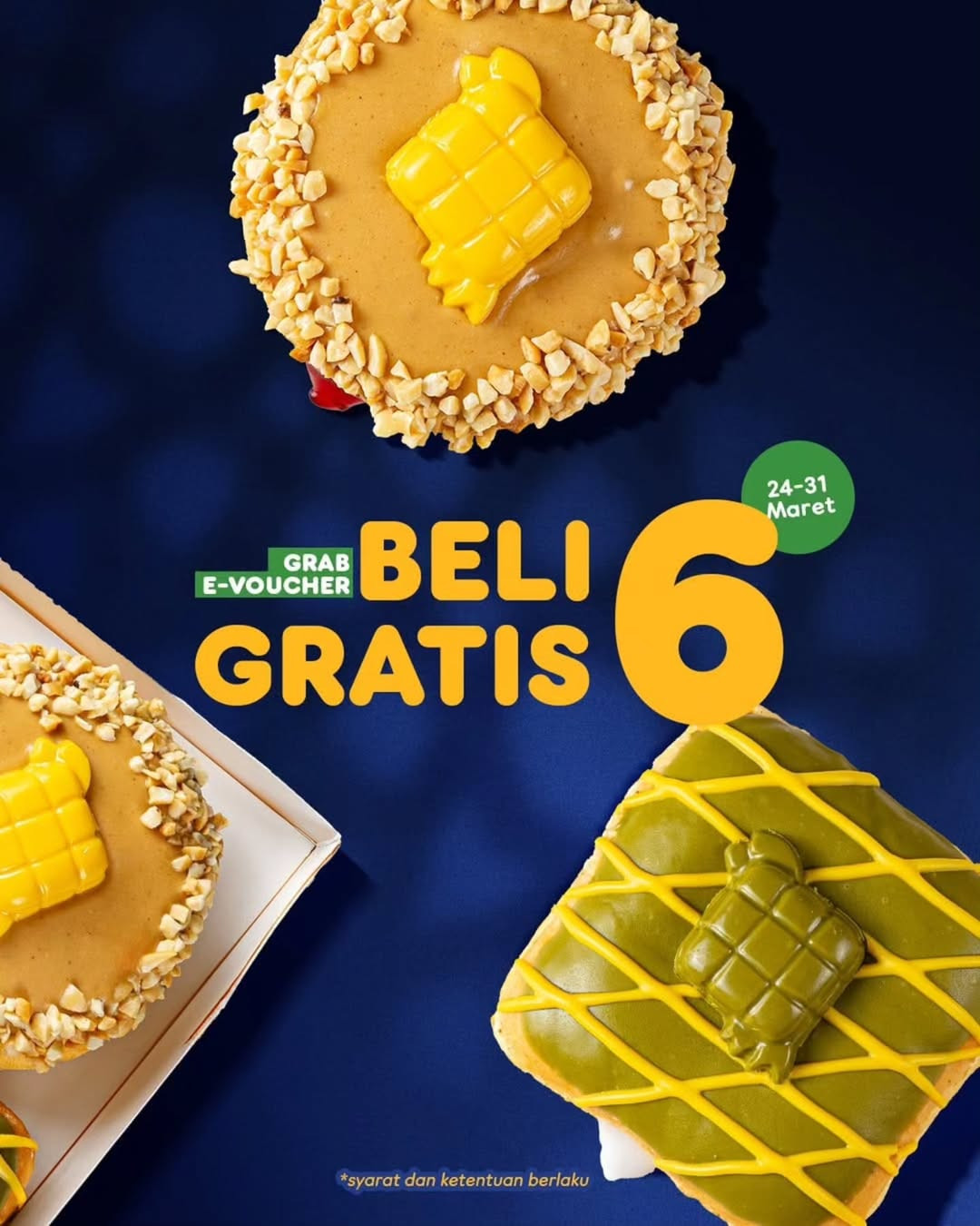 Promo Dunkin Beli 6 GRATIS 6 dengan Grab E-Voucher - Image 2