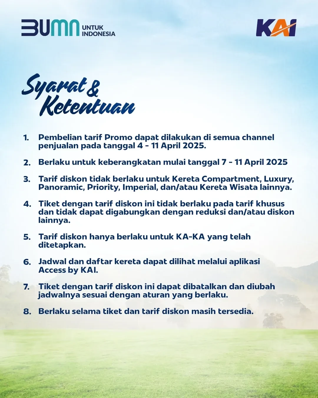 Promo PT KAI Silaturahmi Mudik Lebaran Diskon s/d 25% - Image 3