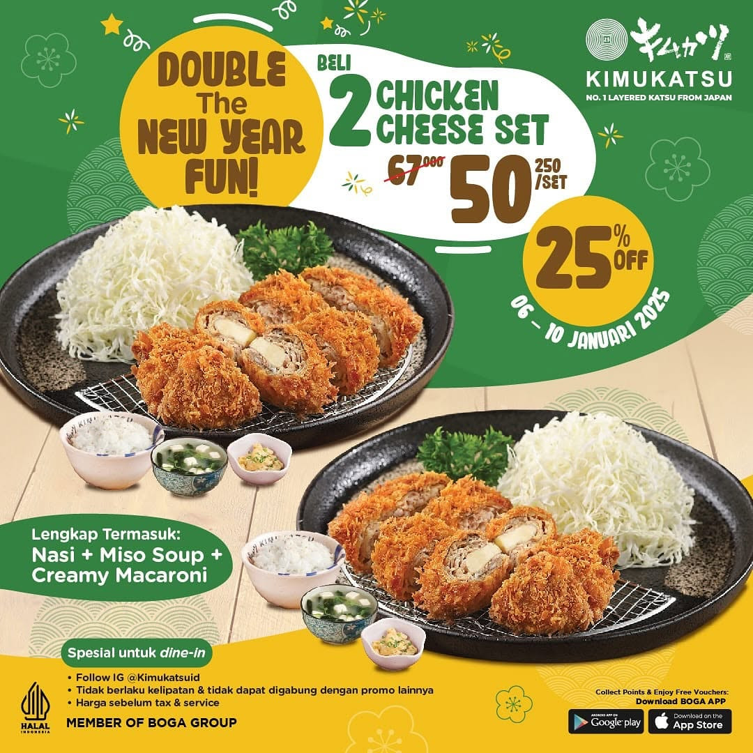 Promo Kimukatsu Double The New Year Fun DIskon 25% - Image 2