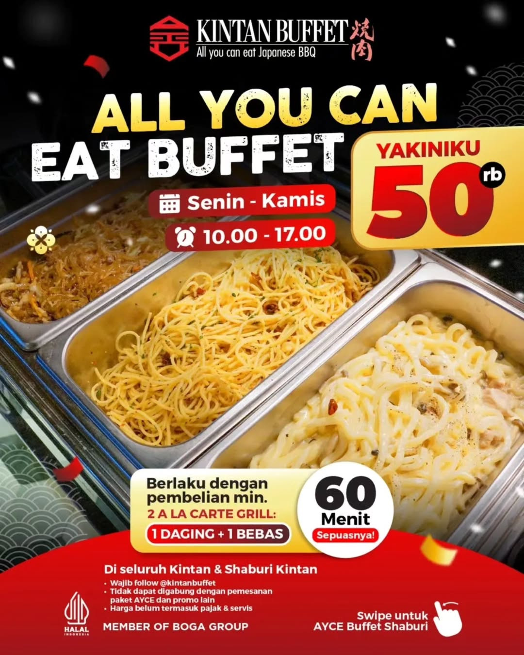 Promo Kintan Buffet & Shaburi AYCE Mulai Dari Rp 50 Ribuan