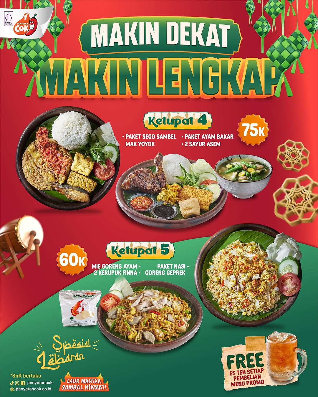 Promo Penyetan Cok Paket Ketupat Mulai Dari 32 Ribuan - Image 3
