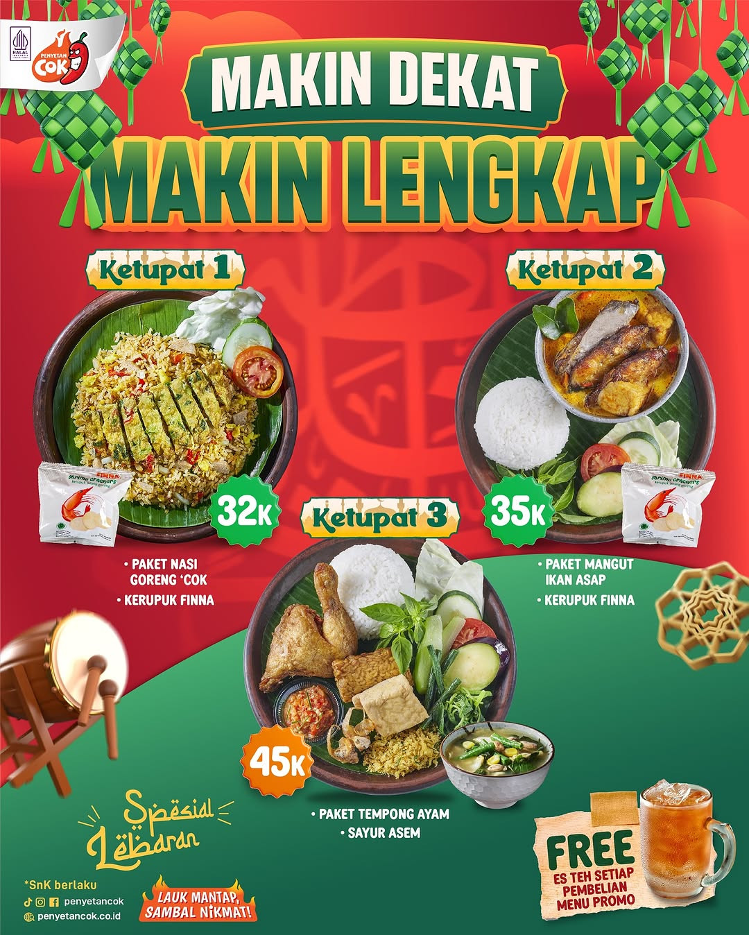 Promo Penyetan Cok Paket Ketupat Mulai Dari 32 Ribuan - Image 2