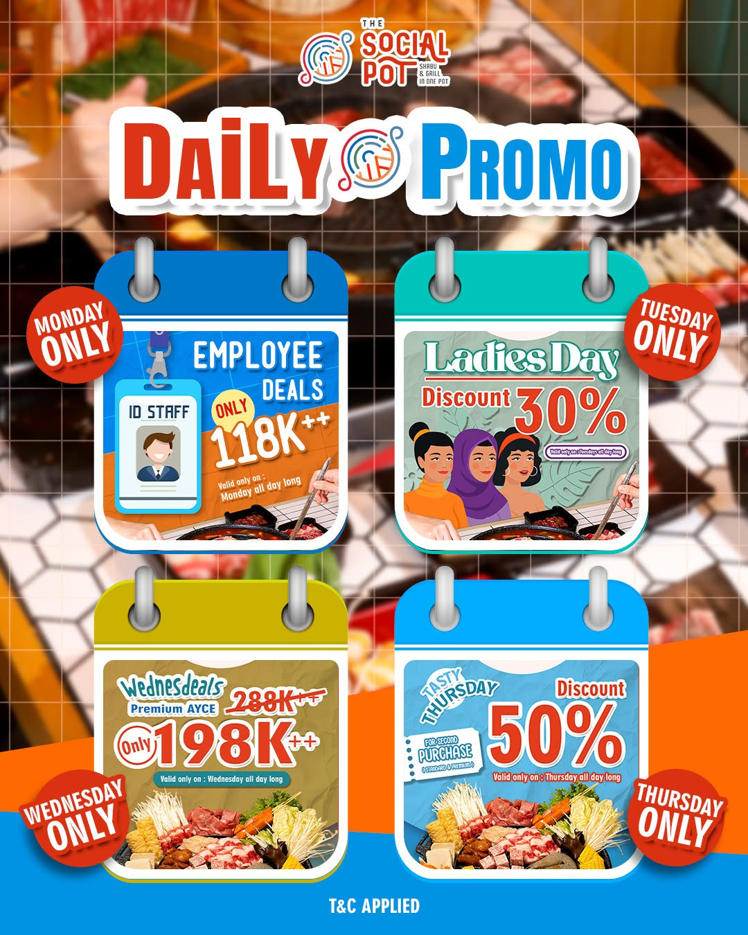 Promo The Social Pot Daily Promo Senin hingga Kamis - Image 2