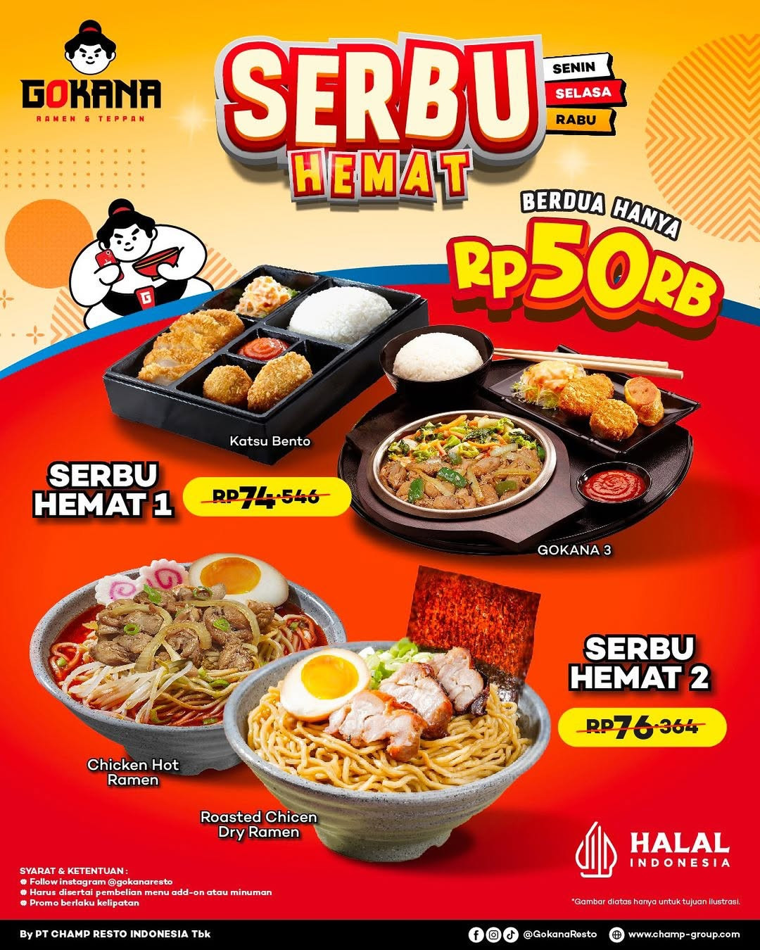 Promo Gokana Serbu Hemat Berdua Rp 50.000