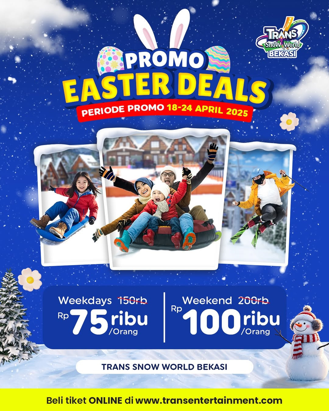 Promo Trans Snow Bekasi Easter Day Mulai Dari Rp 75.000