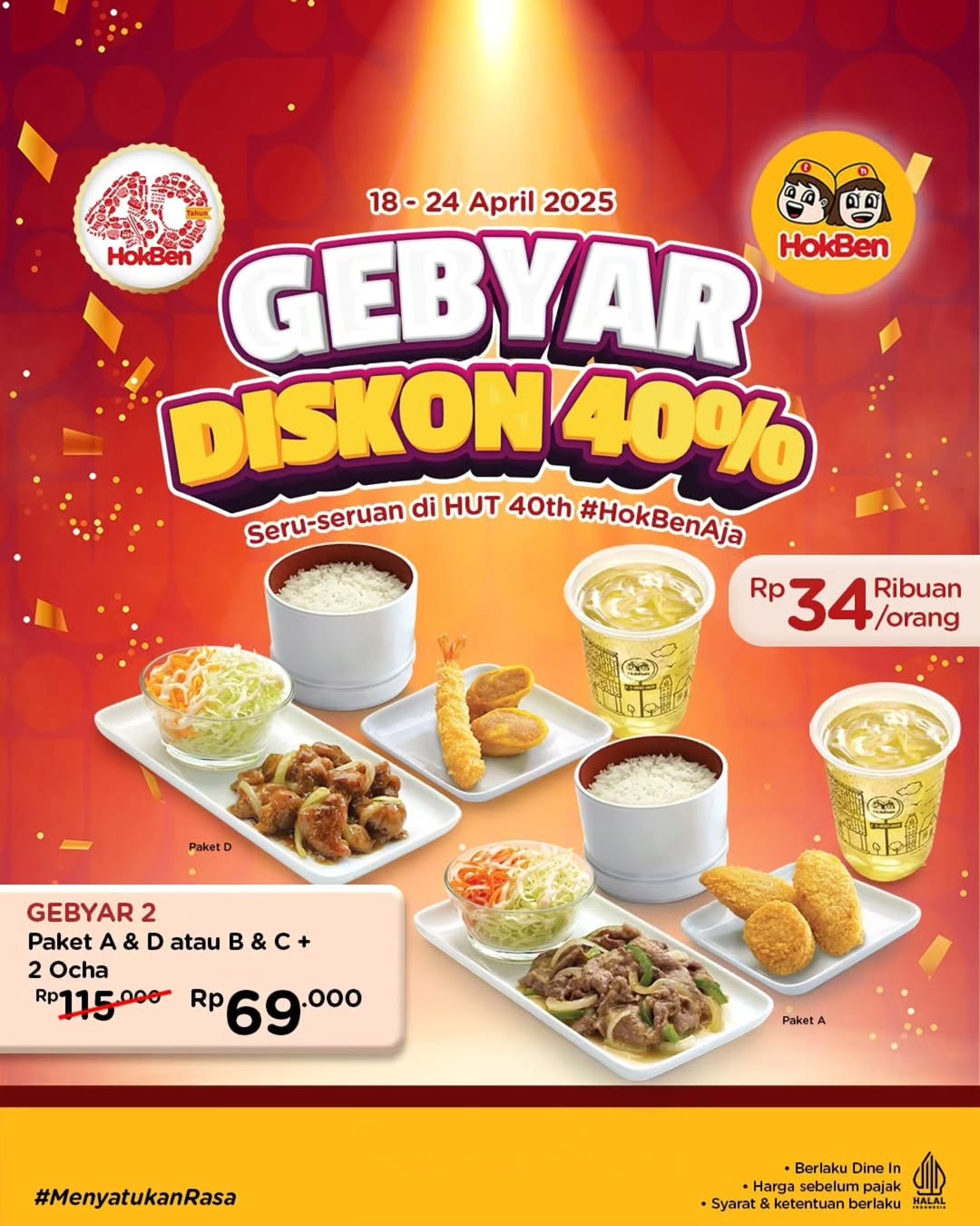 Promo Hokben 40 Tahun April 2025 - Image 2
