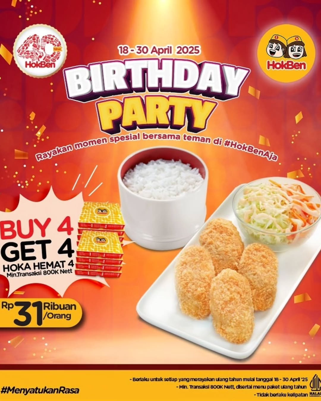 Promo Hokben 40 Tahun April 2025 - Image 4
