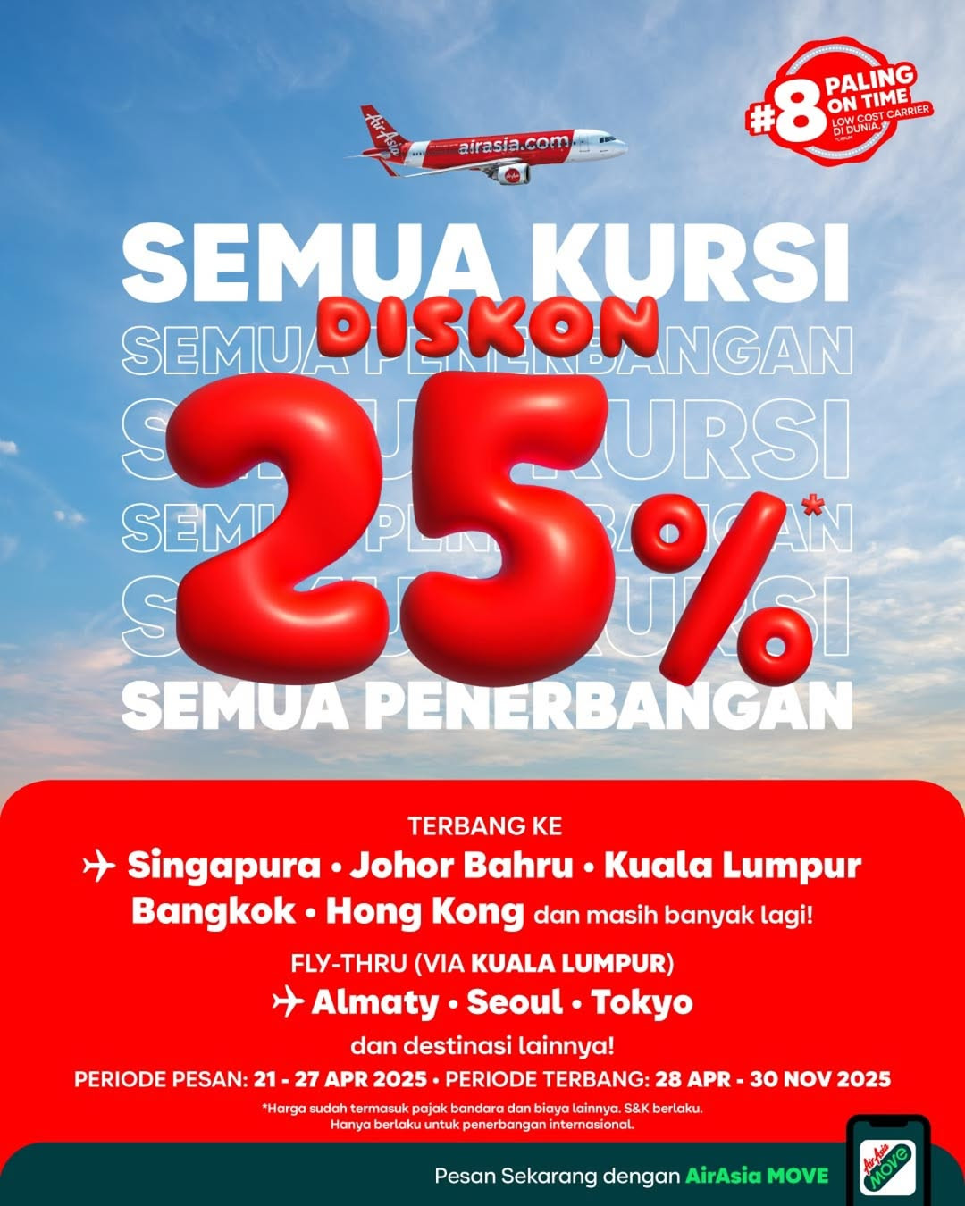 Promo AirAsia Diskon 25% Untuk Semua Penerbangan, Semua Kursi - Image 2