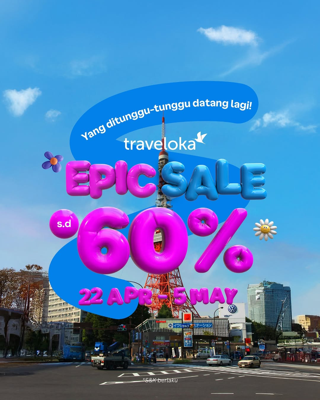 Promo Traveloka Epic Sale Diskon s/d 60% - Image 2