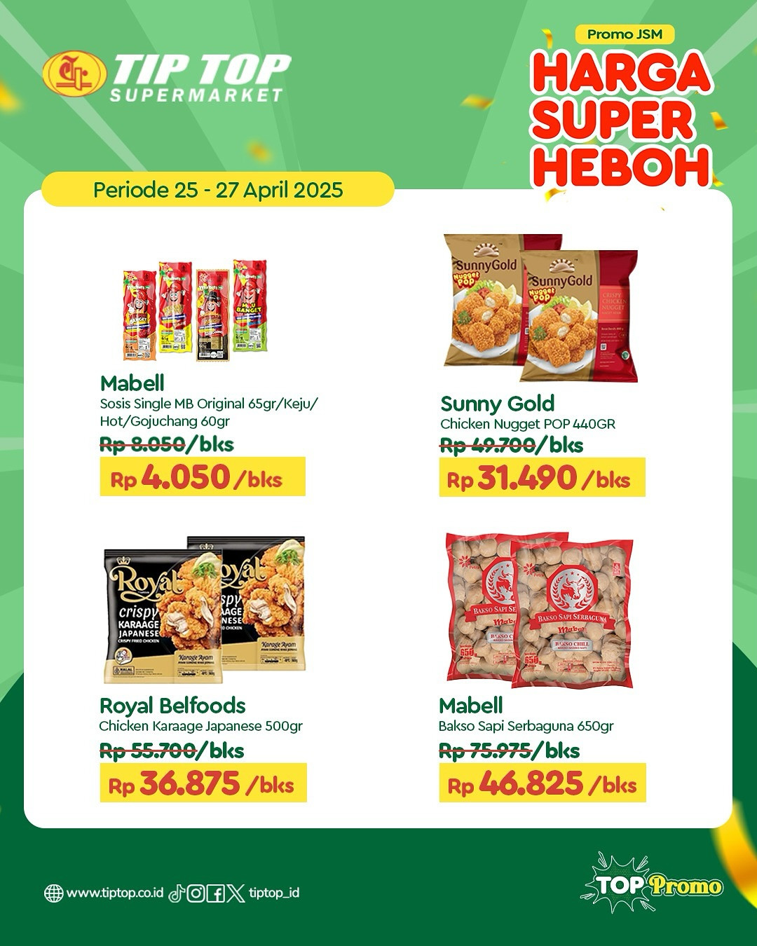 Promo Tip Top JSM Harga Super Heboh Periode `25 - 27 April 2025 - Image 8