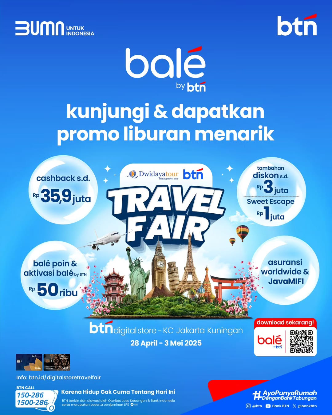 Promo BTN Travel Fair Cashback s/d Rp 35.9 Juta - Image 2