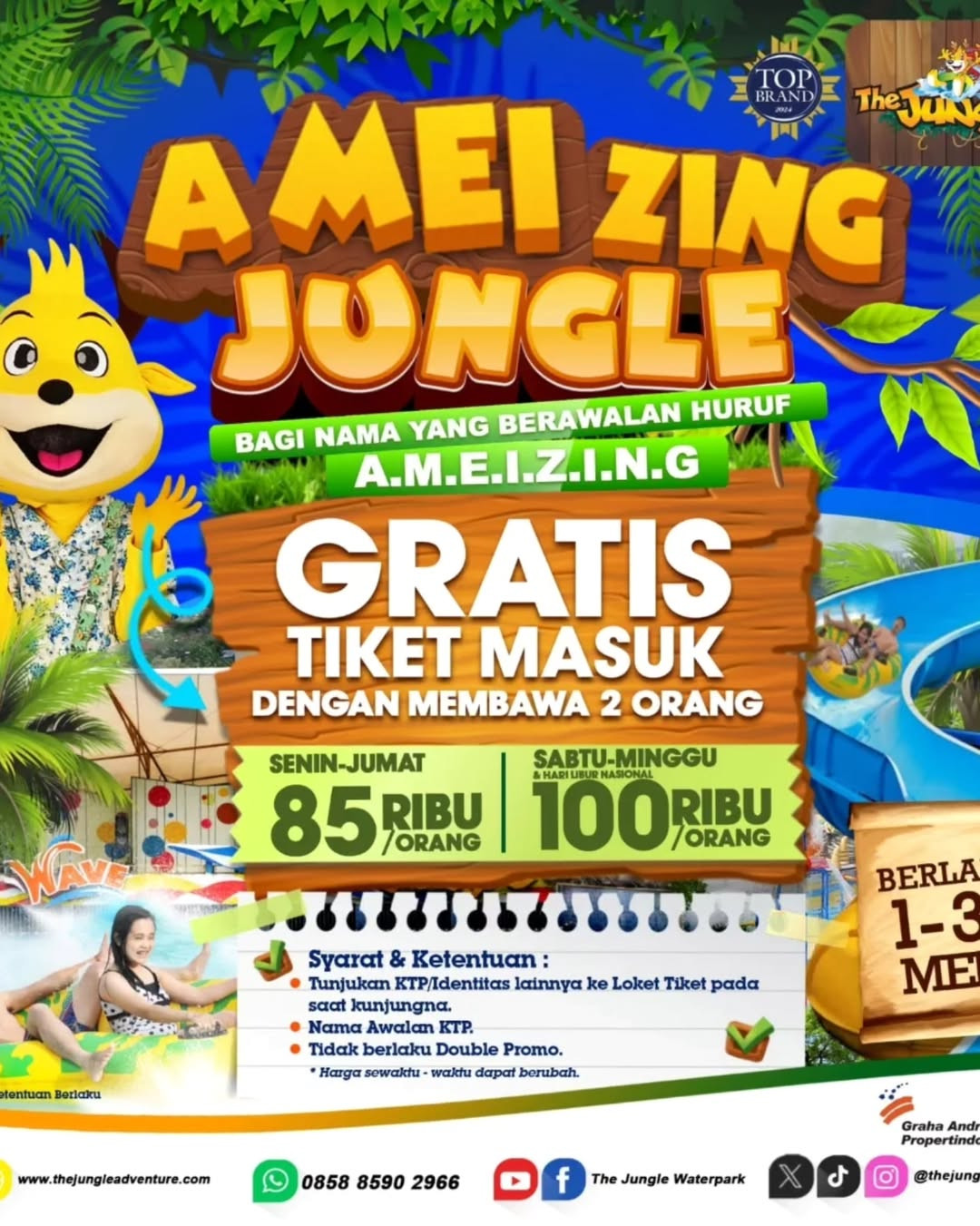 Promo The Jungle AMEIzing Jungle Mulai Dari Rp 85K/Orang - Image 2