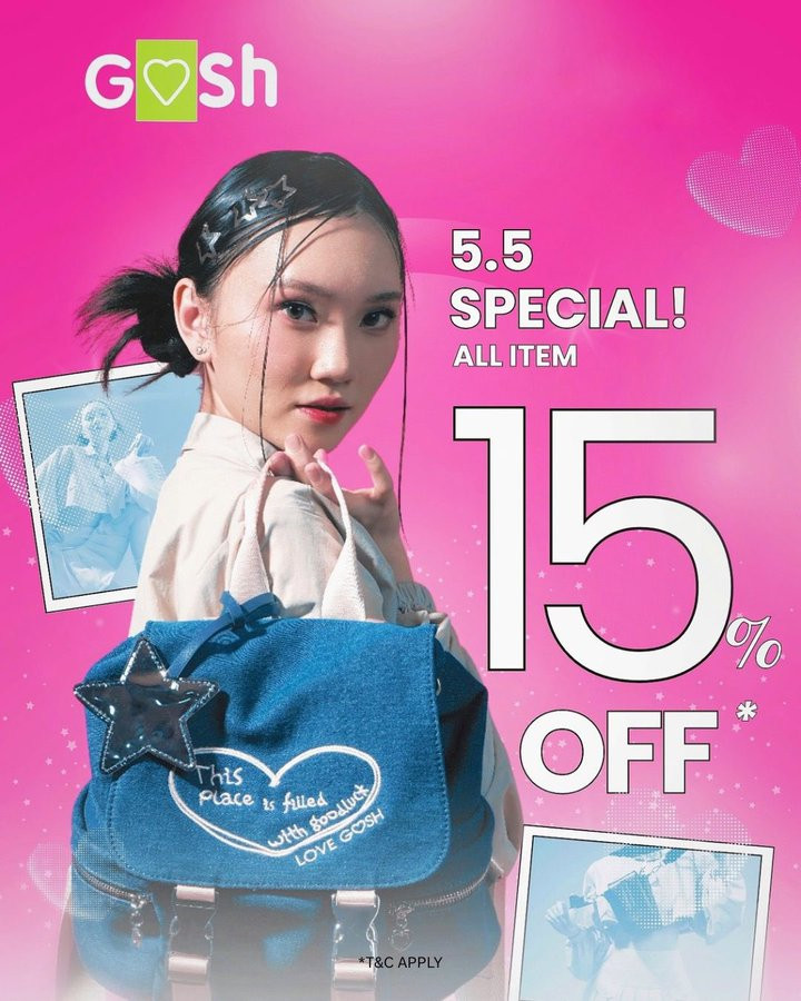 Promo Gosh 5.5 All Item Diskon 15% - Image 2