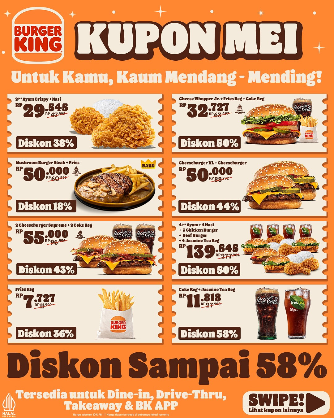 Kupon Burger King Mei 2025