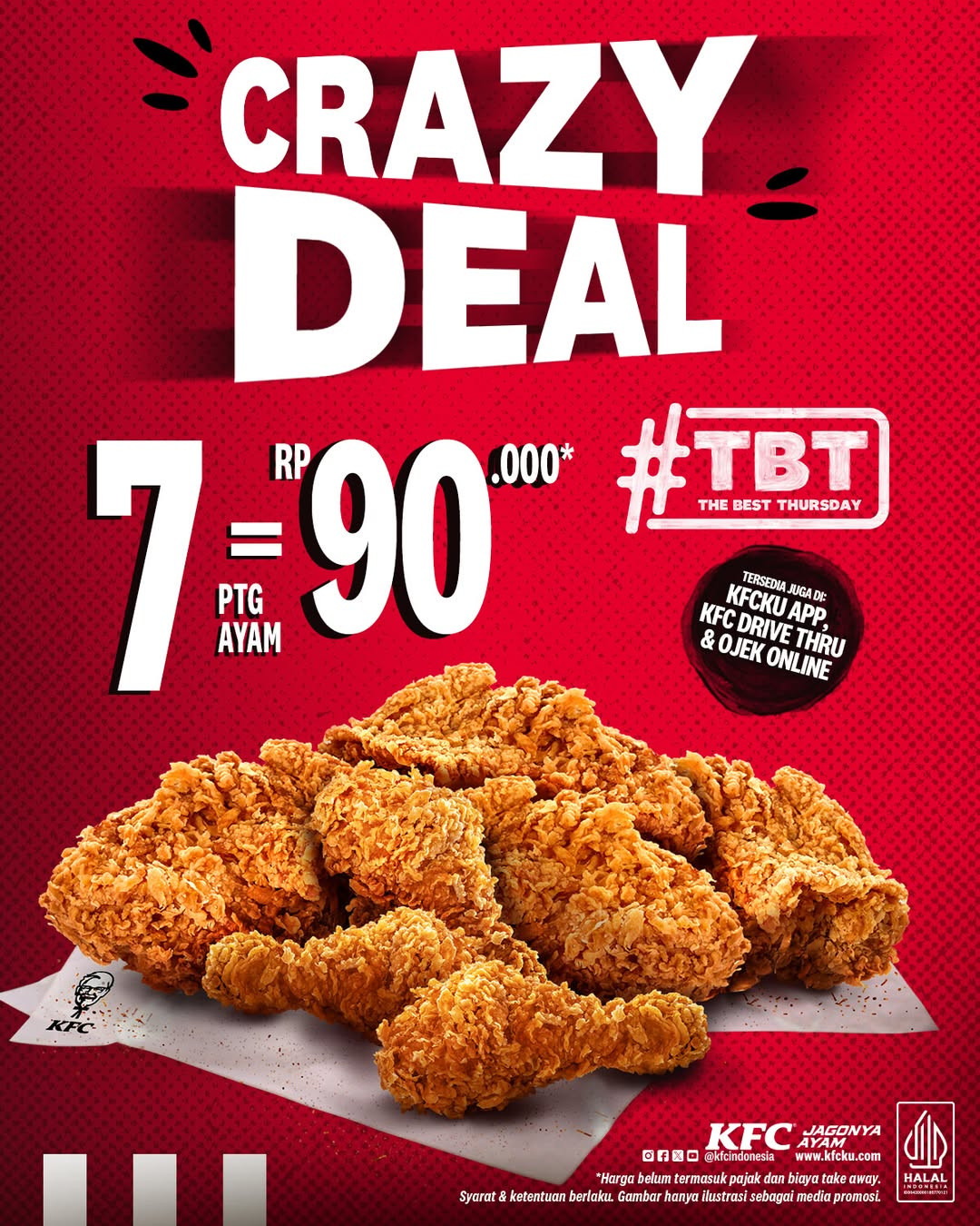 Promo KFC Crazy Deal 7 Ayam Rp 90.000 Tiap Kamis - Image 2