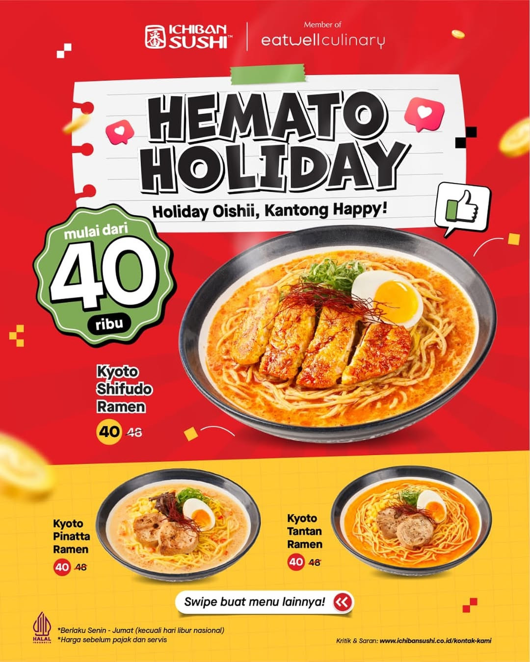 Promo Ichiban Sushi Hemato Holiday Mulai Dari Rp 40.000 - Image 2