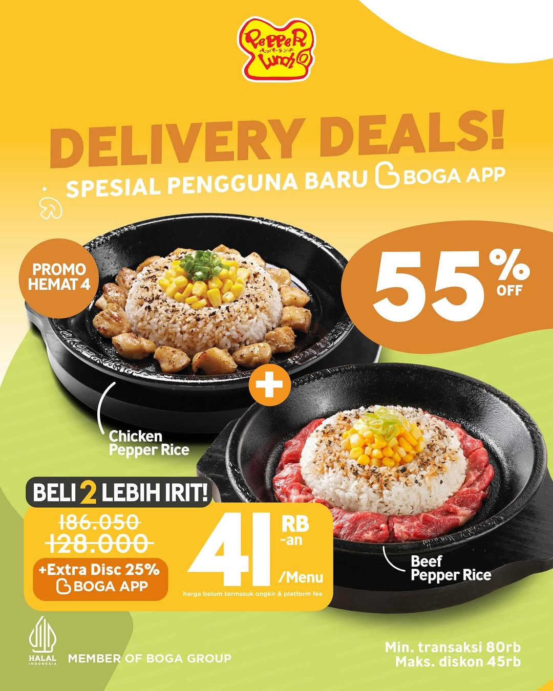 Promo Pepper Lunch Delivery Deals dengan Boga App - Image 2